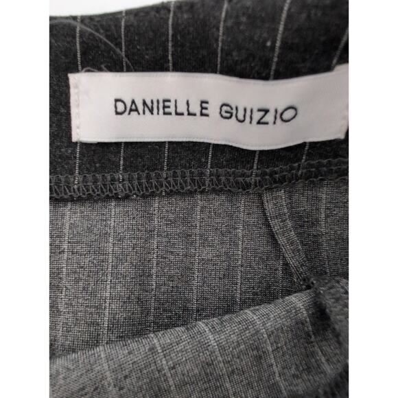 Danielle Guizio Skirt Set Women Size M* Black Pinstripe Crop Top and Mini Skirt - Picture 4 of 15